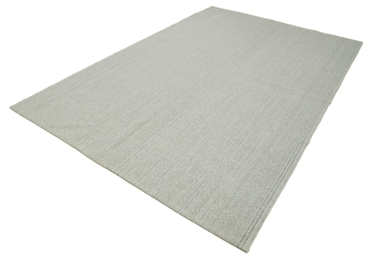 Flatweave Modern Bej Pamuk Üstü Yün El Dokuma Kilim-205x319 - Görsel 3