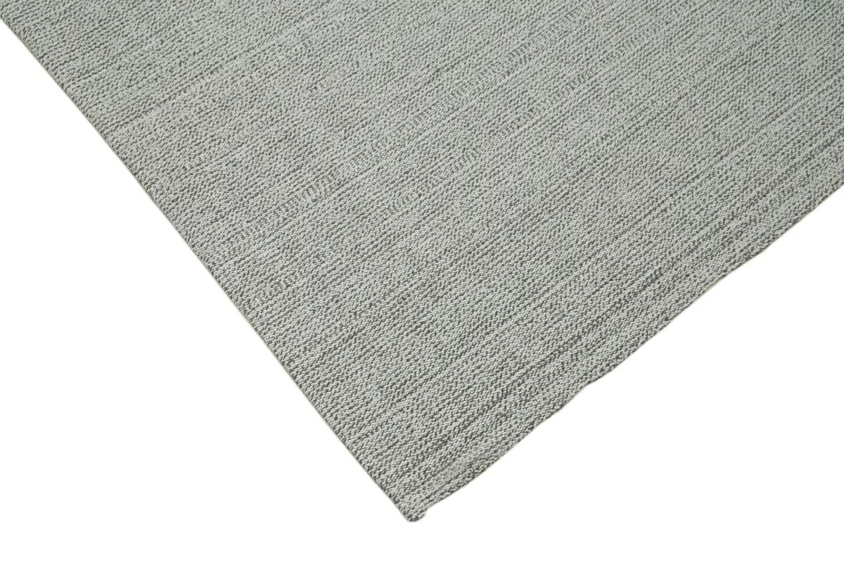 Flatweave Modern Bej Pamuk Üstü Yün El Dokuma Kilim-207x307 - Görsel 4