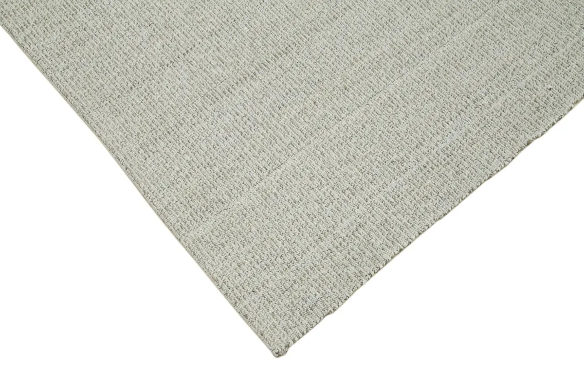 Flatweave Modern Bej Pamuk Üstü Yün El Dokuma Kilim-215x280 - Görsel 4