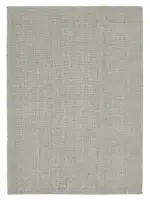 Flatweave Modern Gri Pamuk Üstü Yün El Dokuma Kilim-196x273