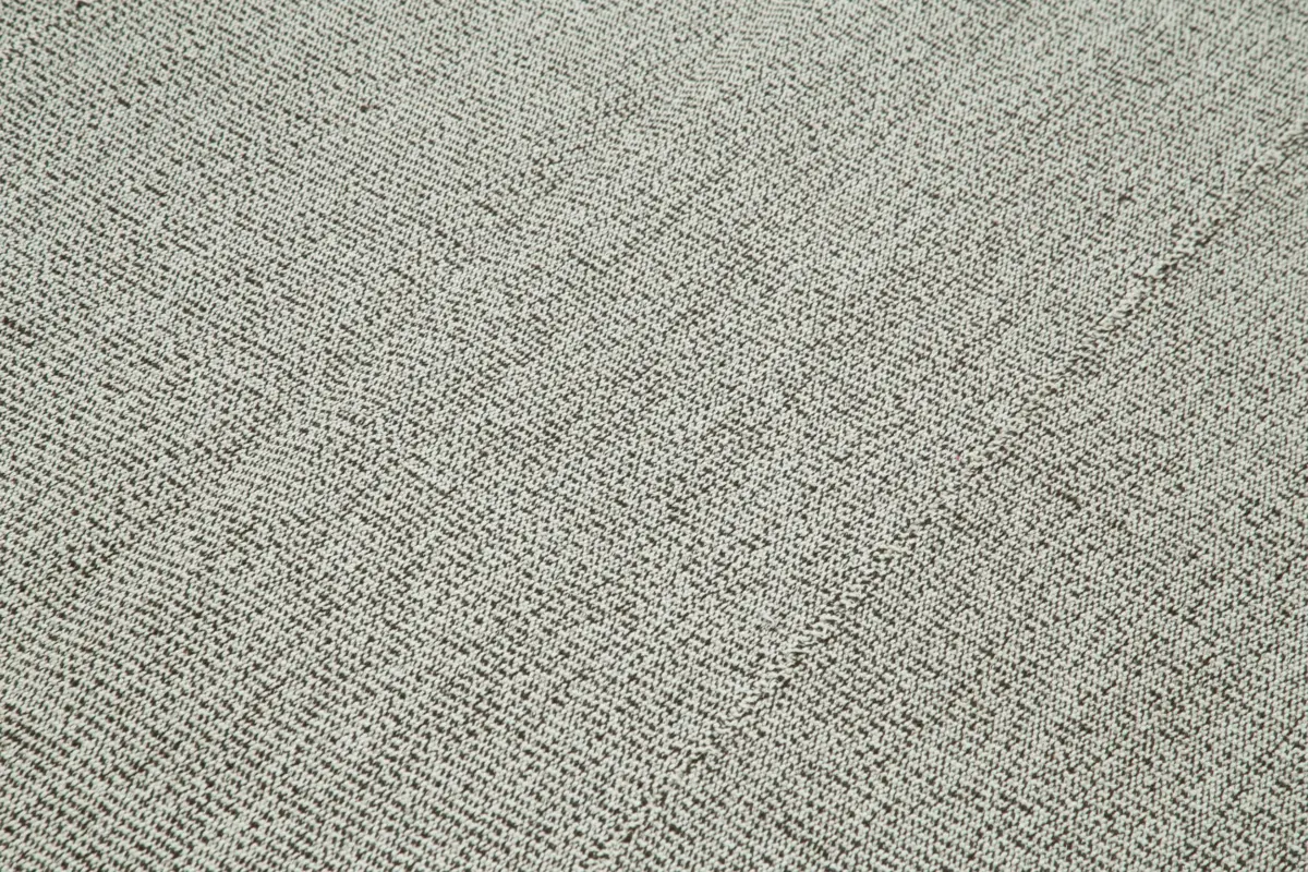 Flatweave Modern Gri Pamuk Üstü Yün El Dokuma Kilim-196x273 - Görsel 5