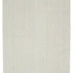 Flatweave Modern Bej Pamuk Üstü Yün El Dokuma Kilim-206x313