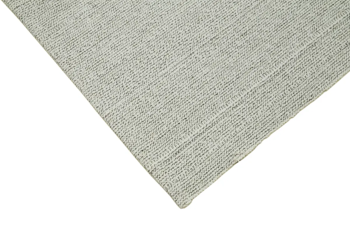 Flatweave Modern Bej Pamuk Üstü Yün El Dokuma Kilim-203x294 - Görsel 4