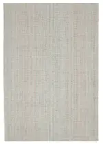 Flatweave Modern Bej Pamuk Üstü Yün El Dokuma Kilim-203x296