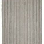 Flatweave Modern Gri Pamuk Üstü Yün El Dokuma Kilim-200x325