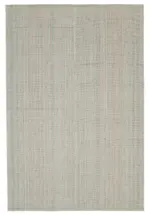 Flatweave Modern Bej Pamuk Üstü Yün El Dokuma Kilim-205x305