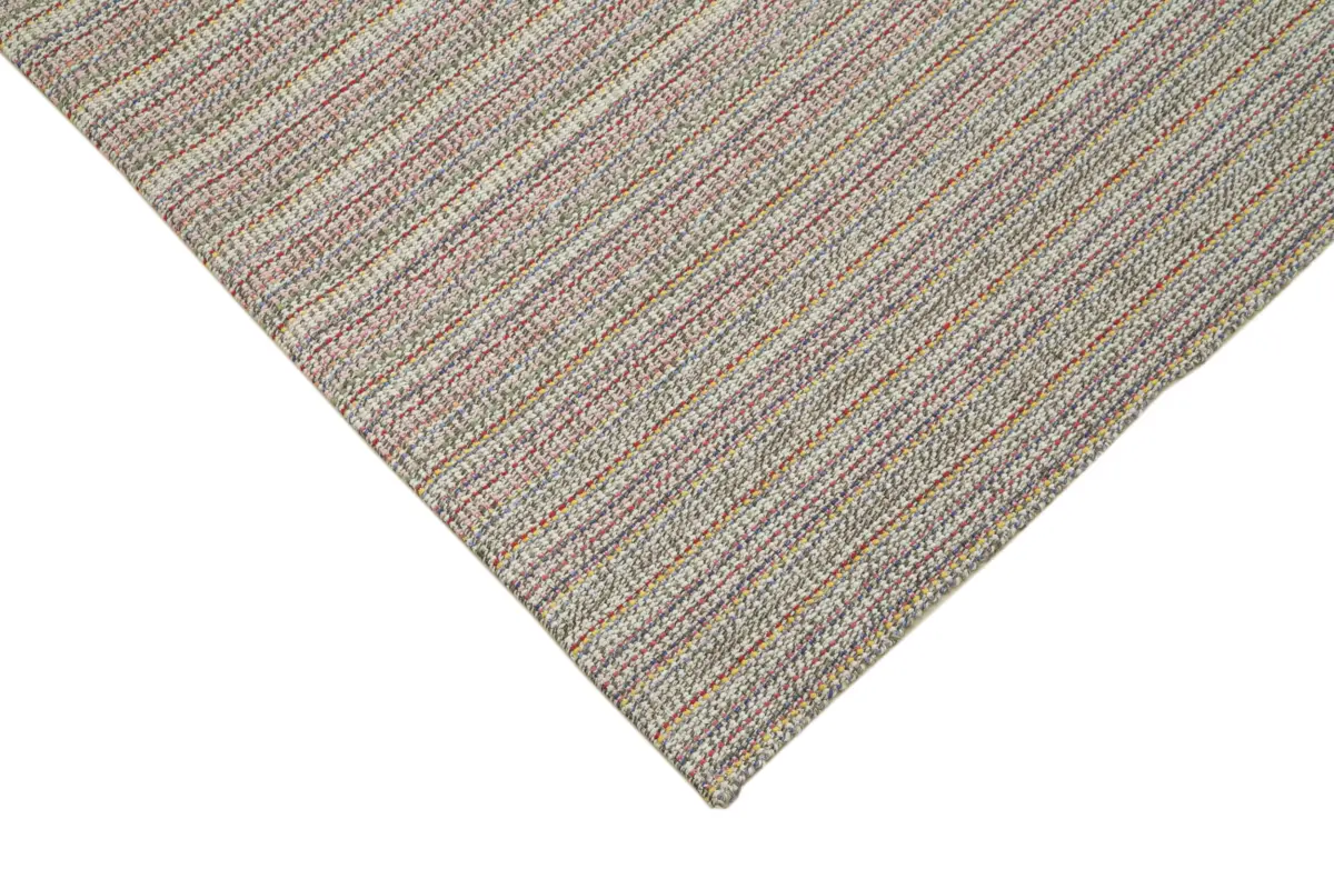Flatweave Modern Multi Pamuk Üstü Yün El Dokuma Kilim-192x306 - Görsel 4