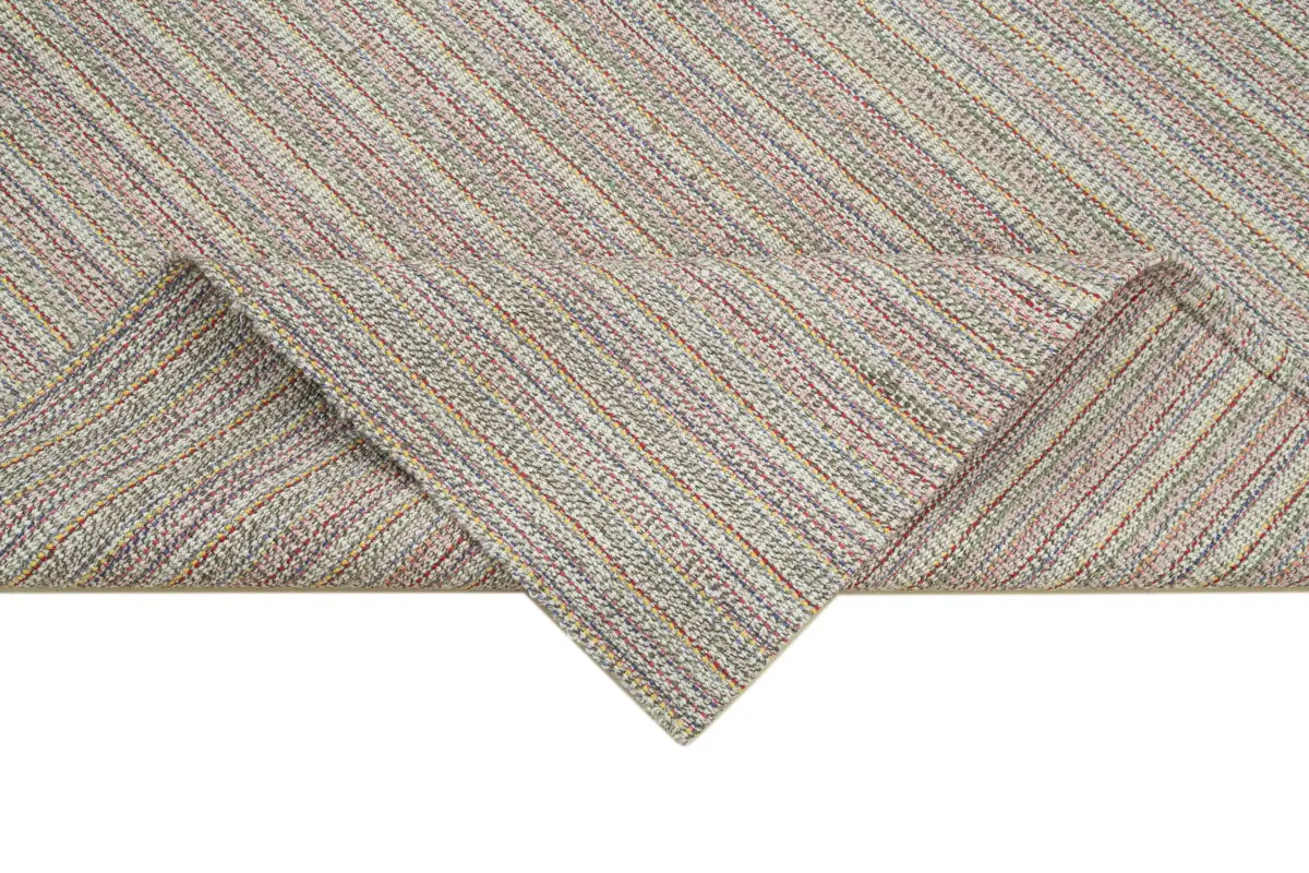 Flatweave Modern Multi Pamuk Üstü Yün El Dokuma Kilim-192x306 - Görsel 6