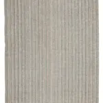 Flatweave Modern Gri Pamuk Üstü Yün El Dokuma Kilim-200x350