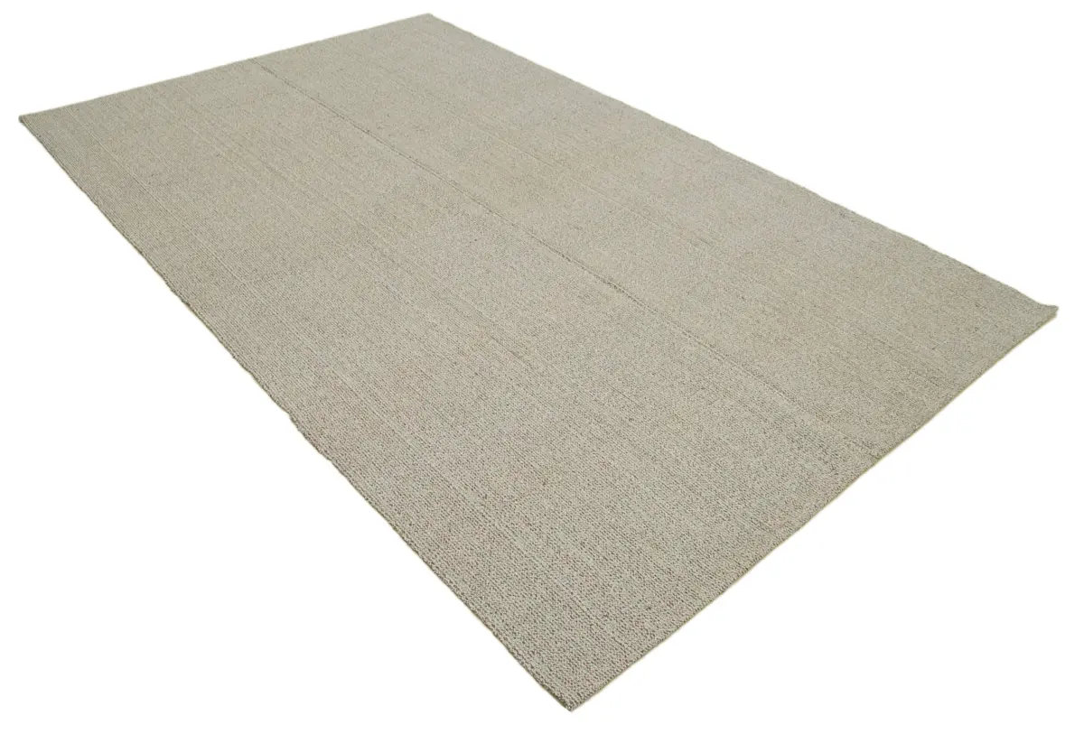 Flatweave Modern Gri Pamuk Üstü Yün El Dokuma Kilim-181x290 - Görsel 2