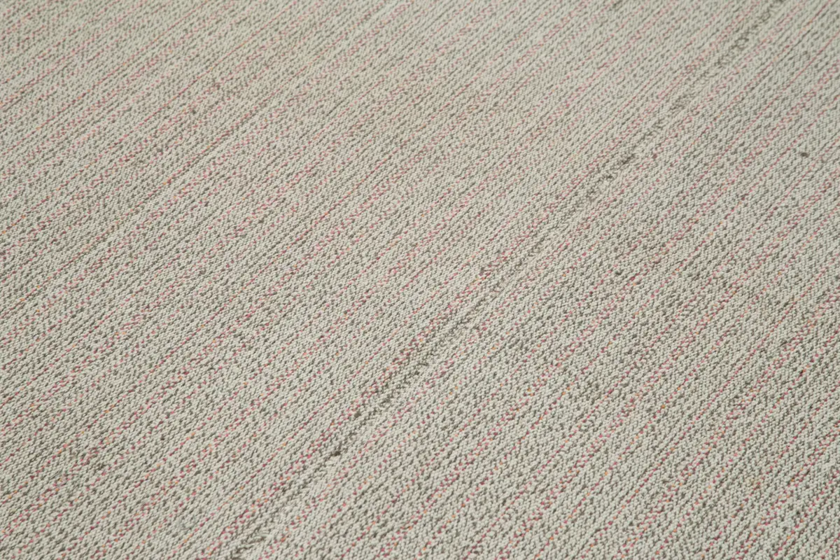 Flatweave Modern Gri Pamuk Üstü Yün El Dokuma Kilim-181x290 - Görsel 5