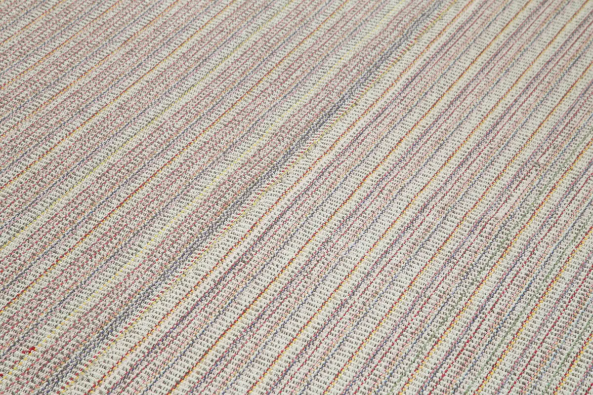 Flatweave Modern Multi Pamuk Üstü Yün El Dokuma Kilim-212x350 - Görsel 5