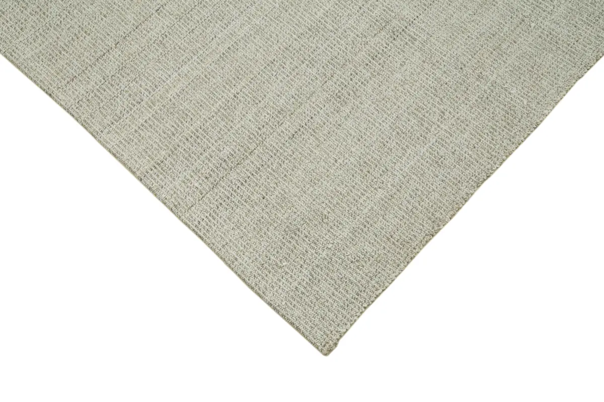 Flatweave Modern Bej Pamuk Üstü Yün El Dokuma Kilim-215x310 - Görsel 4