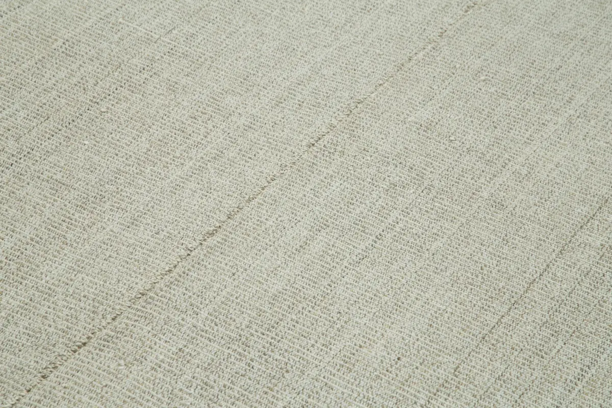 Flatweave Modern Bej Pamuk Üstü Yün El Dokuma Kilim-215x310 - Görsel 5