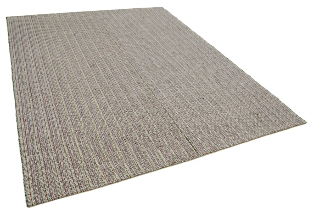 Flatweave Modern Multi Pamuk Üstü Yün El Dokuma Kilim-213x280 - Görsel 2