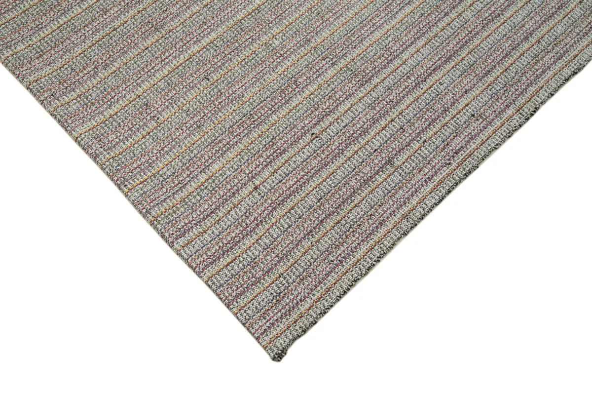 Flatweave Modern Multi Pamuk Üstü Yün El Dokuma Kilim-213x280 - Görsel 4