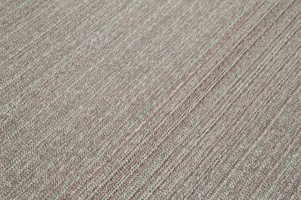 Flatweave Modern Gri Pamuk Üstü Yün El Dokuma Kilim-203x320 - Görsel 5