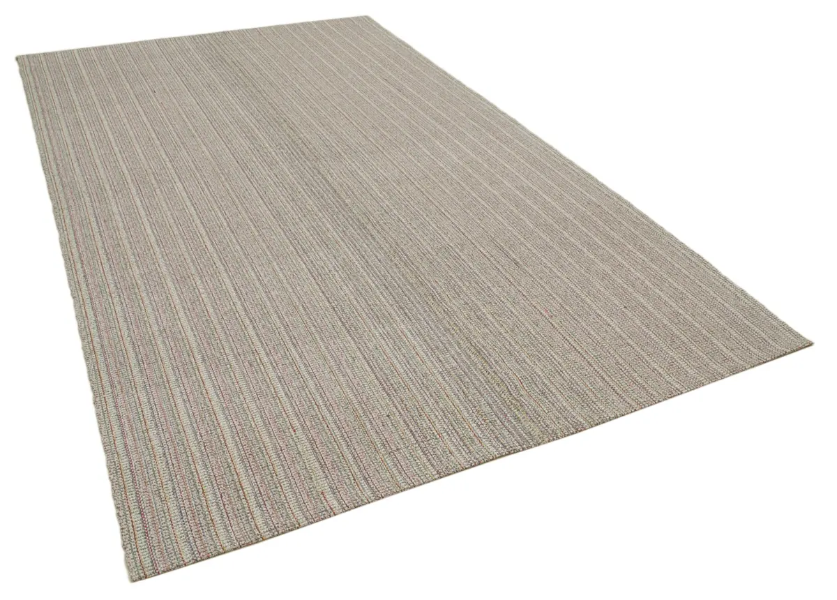 Flatweave Modern Multi Pamuk Üstü Yün El Dokuma Kilim-191x315 - Görsel 2