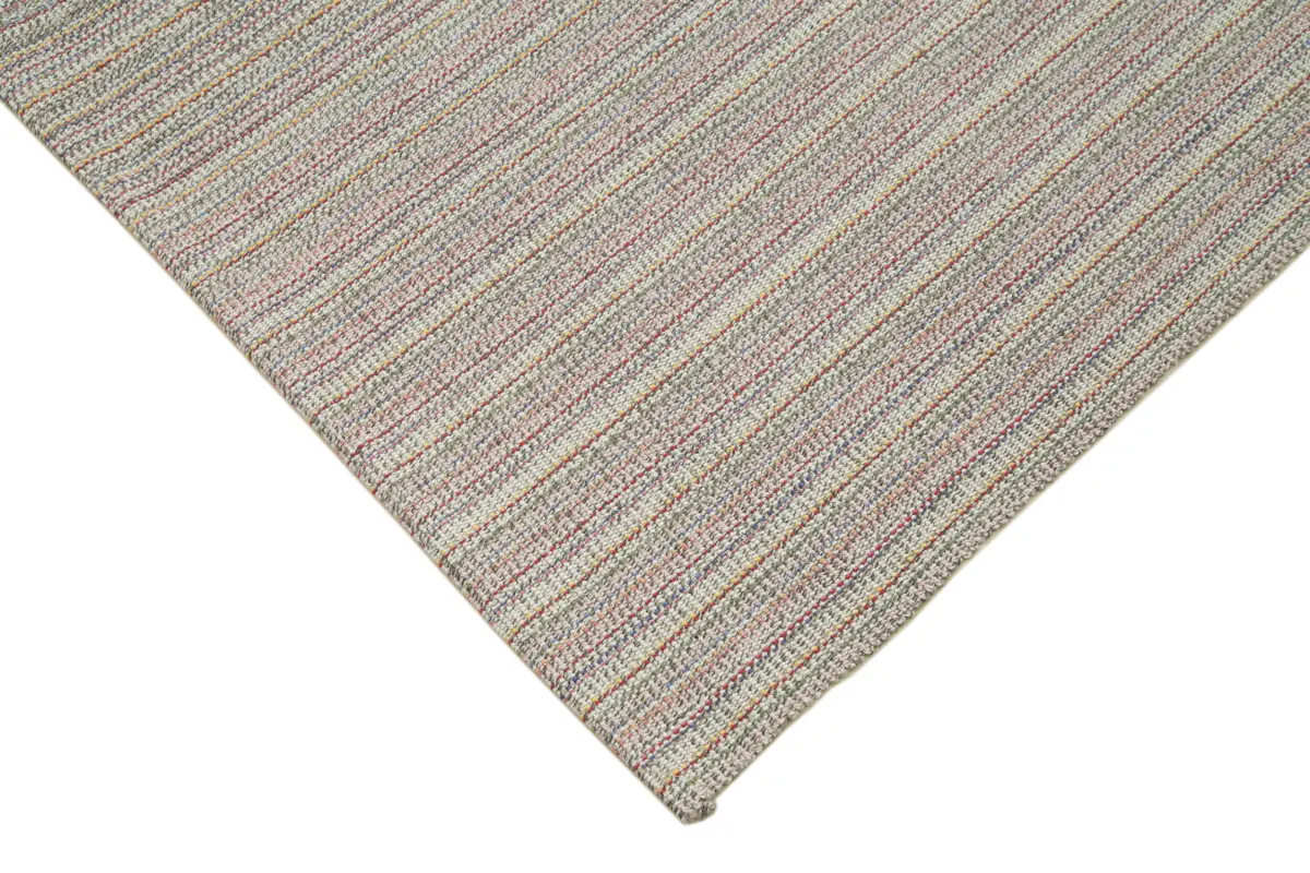 Flatweave Modern Multi Pamuk Üstü Yün El Dokuma Kilim-191x315 - Görsel 4