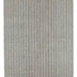 Flatweave Modern Gri Pamuk Üstü Yün El Dokuma Kilim-200x322