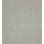 Flatweave Modern Gri Pamuk Üstü Yün El Dokuma Kilim-214x265