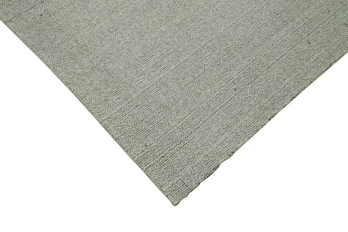 Flatweave Modern Gri Pamuk Üstü Yün El Dokuma Kilim-214x265 - Görsel 4
