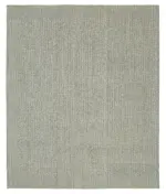 Flatweave Modern Gri Pamuk Üstü Yün El Dokuma Kilim-238x284