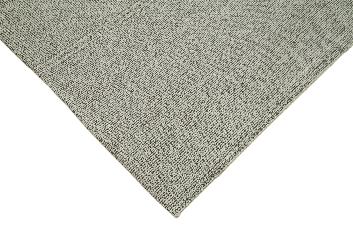 Flatweave Modern Gri Pamuk Üstü Yün El Dokuma Kilim-238x284 - Görsel 4