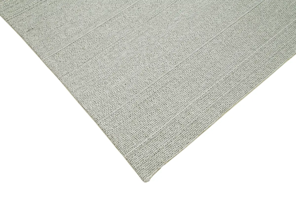Flatweave Modern Bej Pamuk Üstü Yün El Dokuma Kilim-203x345 - Görsel 4