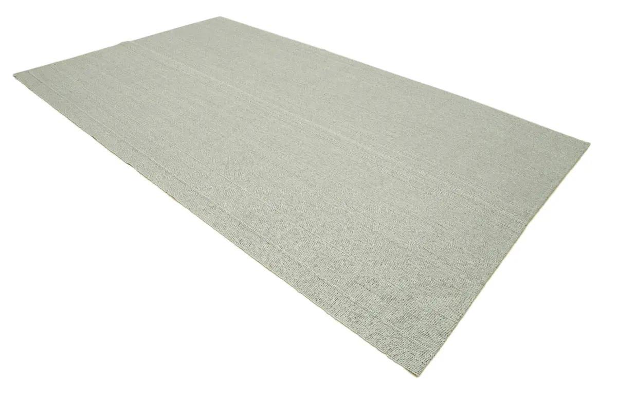 Flatweave Modern Bej Pamuk Üstü Yün El Dokuma Kilim-205x343 - Görsel 2