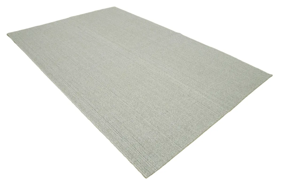 Flatweave Modern Bej Pamuk Üstü Yün El Dokuma Kilim-204x296 - Görsel 2