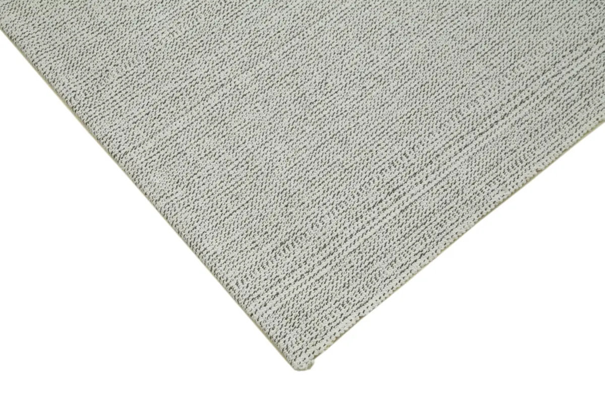 Flatweave Modern Bej Pamuk Üstü Yün El Dokuma Kilim-204x296 - Görsel 4