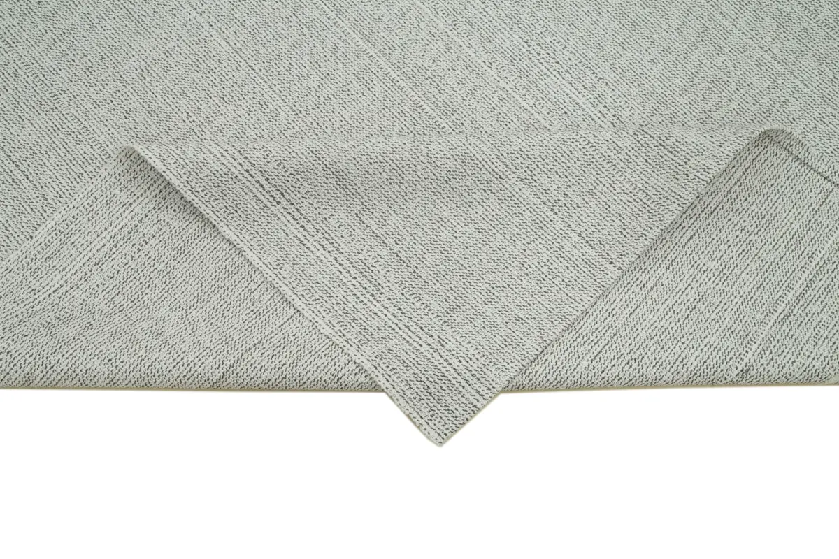 Flatweave Modern Bej Pamuk Üstü Yün El Dokuma Kilim-204x296 - Görsel 6