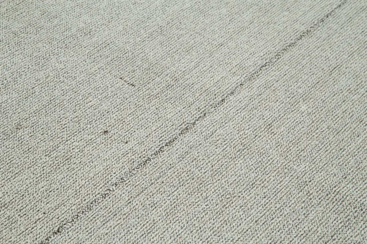 Flatweave Modern Gri Pamuk Üstü Yün El Dokuma Kilim-210x302 - Görsel 5