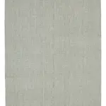 Flatweave Modern Gri Pamuk Üstü Yün El Dokuma Kilim-213x355