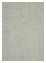 Flatweave Modern Gri Pamuk Üstü Yün El Dokuma Kilim-213x301