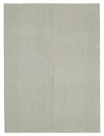 Flatweave Modern Gri Pamuk Üstü Yün El Dokuma Kilim-213x288