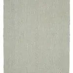 Flatweave Modern Gri Pamuk Üstü Yün El Dokuma Kilim-201x317