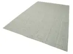 Flatweave Modern Gri Pamuk Üstü Yün El Dokuma Kilim-204x313 - Görsel 3