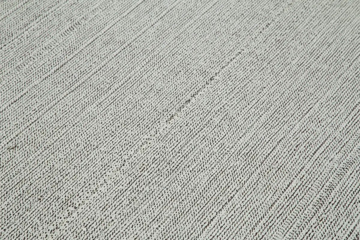 Flatweave Modern Gri Pamuk Üstü Yün El Dokuma Kilim-204x313 - Görsel 5