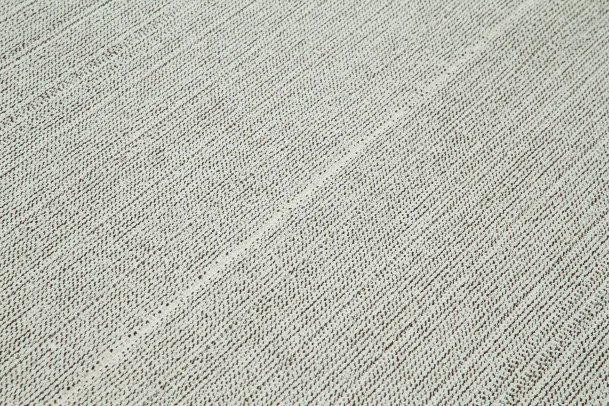 Flatweave Modern Gri Pamuk Üstü Yün El Dokuma Kilim-205x305 - Görsel 5