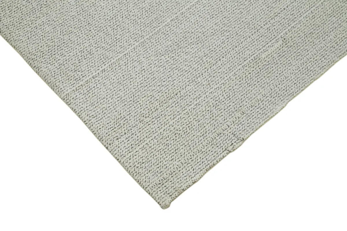 Flatweave Modern Bej Pamuk Üstü Yün El Dokuma Kilim-212x272 - Görsel 4