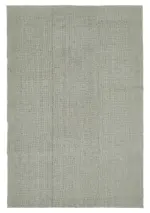 Flatweave Modern Gri Pamuk Üstü Yün El Dokuma Kilim-194x289