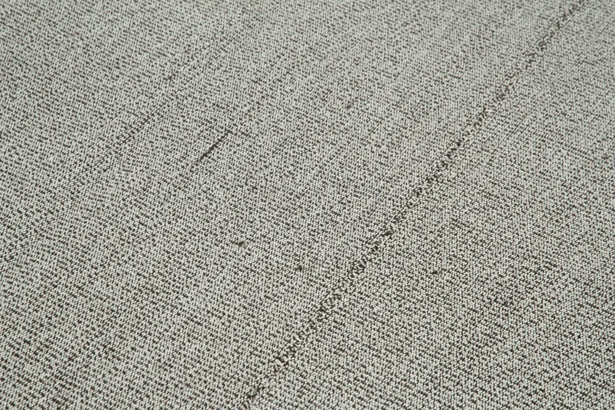 Flatweave Modern Gri Pamuk Üstü Yün El Dokuma Kilim-194x289 - Görsel 5