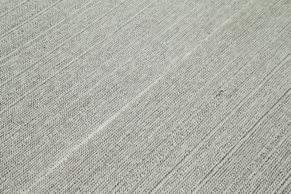 Flatweave Modern Bej Pamuk Üstü Yün El Dokuma Kilim-204x306 - Görsel 5