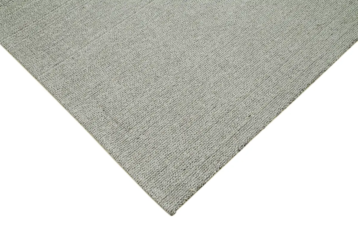 Flatweave Modern Gri Pamuk Üstü Yün El Dokuma Kilim-214x303 - Görsel 4