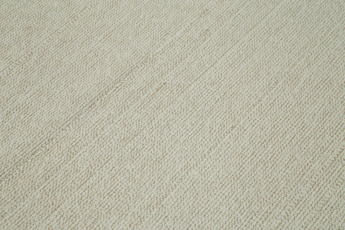 Flatweave Modern Bej Pamuk Üstü Yün El Dokuma Kilim-212x333 - Görsel 5