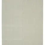 Flatweave Modern Bej Pamuk Üstü Yün El Dokuma Kilim-211x326