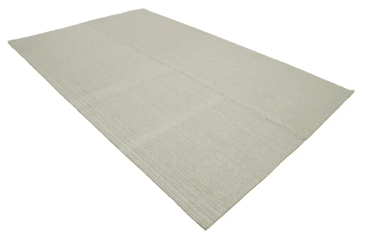 Flatweave Modern Bej Pamuk Üstü Yün El Dokuma Kilim-211x326 - Görsel 2