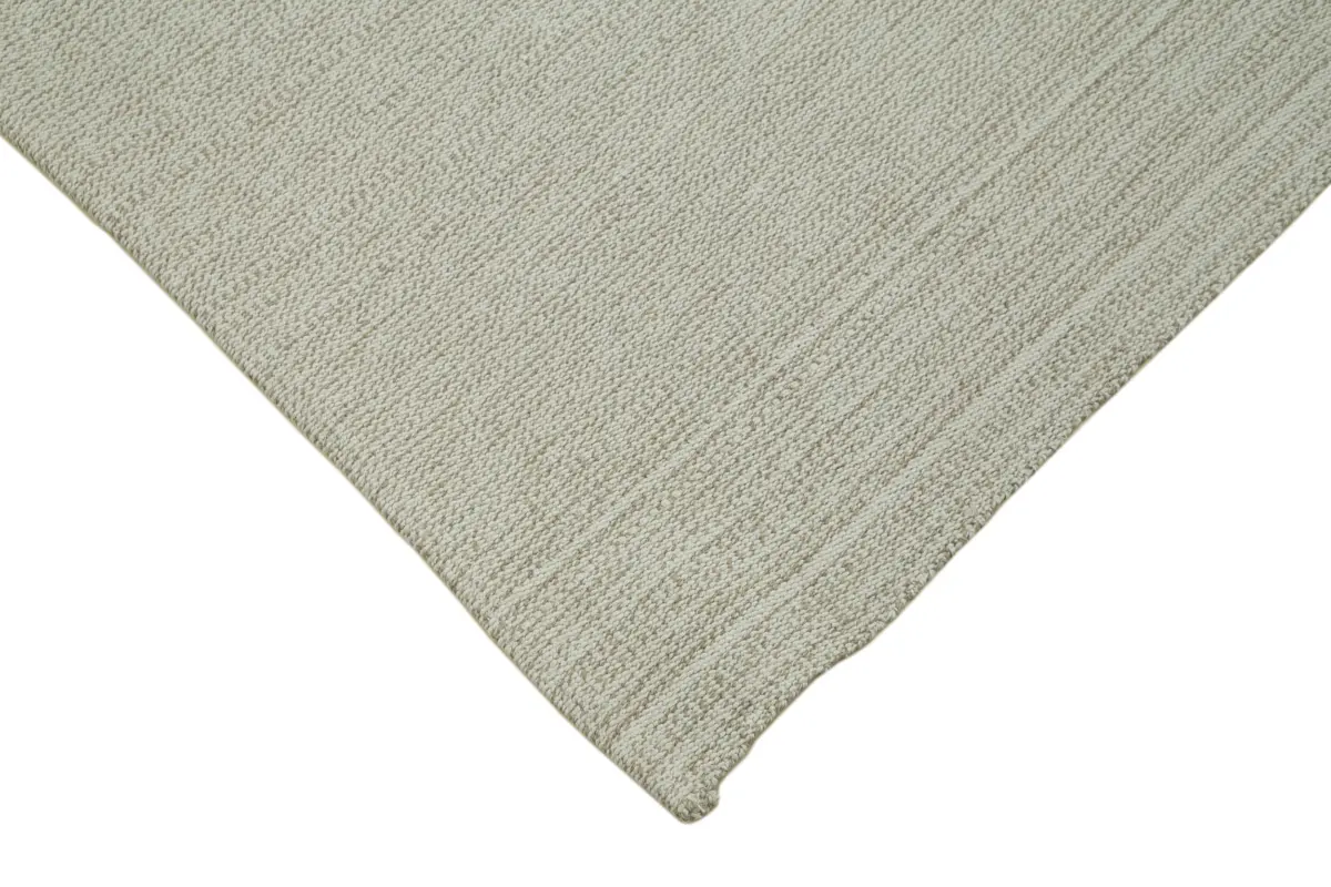 Flatweave Modern Bej Pamuk Üstü Yün El Dokuma Kilim-211x326 - Görsel 4